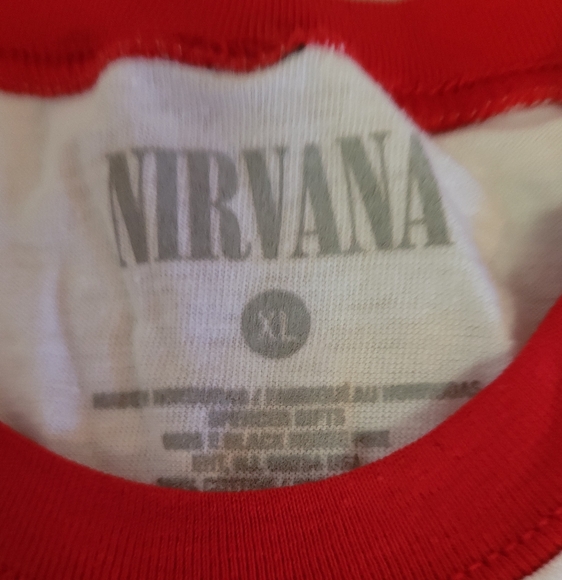 Nirvana White and Red T-Shirt - Picture 3 of 3